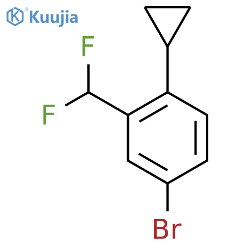 4-Bromo-1-cyclopropyl-2-(difluoromethyl)benzene structure