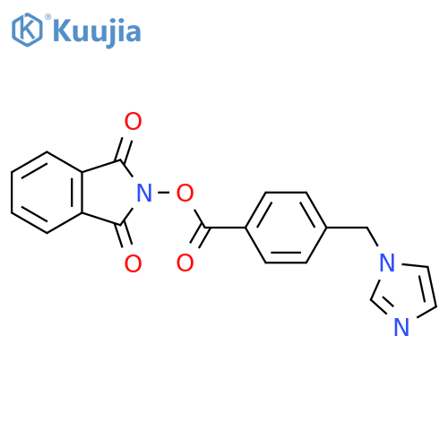 1,3-dioxo-2,3-dihydro-1H-isoindol-2-yl 4-[(1H-imidazol-1-yl)methyl]benzoate structure