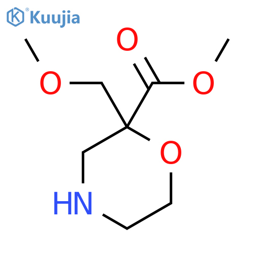 methyl 2-(methoxymethyl)morpholine-2-carboxylate structure