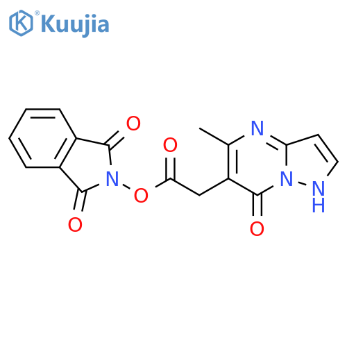 1,3-dioxo-2,3-dihydro-1H-isoindol-2-yl 2-{5-methyl-7-oxo-4H,7H-pyrazolo[1,5-a]pyrimidin-6-yl}acetate structure