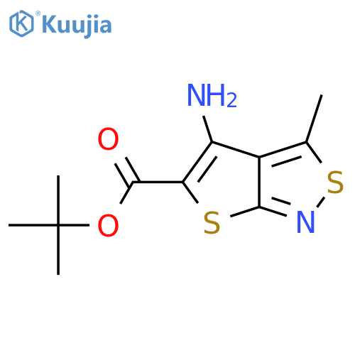 Tert-butyl 4-amino-3-methylthieno[2,3-c][1,2]thiazole-5-carboxylate structure