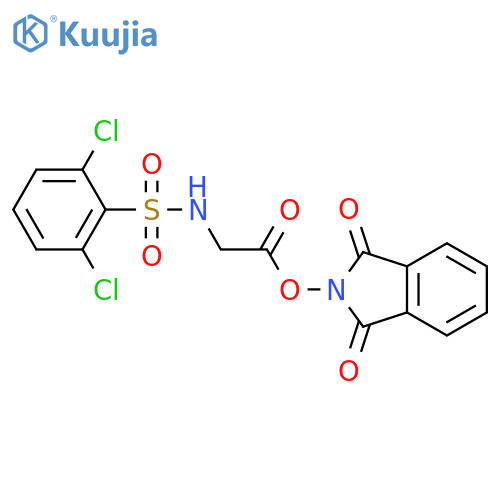 1,3-dioxo-2,3-dihydro-1H-isoindol-2-yl 2-(2,6-dichlorobenzenesulfonamido)acetate structure