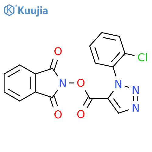 1,3-dioxo-2,3-dihydro-1H-isoindol-2-yl 1-(2-chlorophenyl)-1H-1,2,3-triazole-5-carboxylate structure