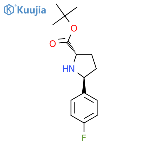 Tert-butyl (2S,5S)-5-(4-fluorophenyl)pyrrolidine-2-carboxylate structure