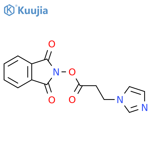 1,3-dioxo-2,3-dihydro-1H-isoindol-2-yl 3-(1H-imidazol-1-yl)propanoate structure