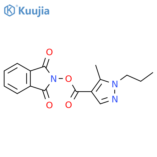 1,3-dioxo-2,3-dihydro-1H-isoindol-2-yl 5-methyl-1-propyl-1H-pyrazole-4-carboxylate structure