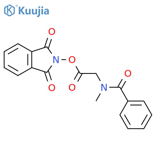 1,3-dioxo-2,3-dihydro-1H-isoindol-2-yl 2-(N-methyl-1-phenylformamido)acetate structure