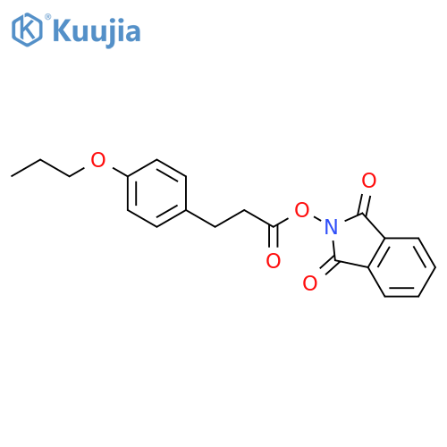 1,3-dioxo-2,3-dihydro-1H-isoindol-2-yl 3-(4-propoxyphenyl)propanoate structure