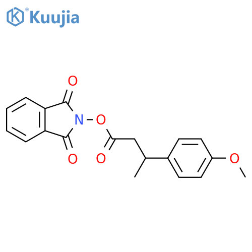1,3-dioxo-2,3-dihydro-1H-isoindol-2-yl 3-(4-methoxyphenyl)butanoate structure