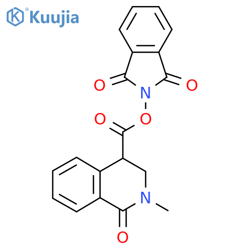 1,3-dioxo-2,3-dihydro-1H-isoindol-2-yl 2-methyl-1-oxo-1,2,3,4-tetrahydroisoquinoline-4-carboxylate structure