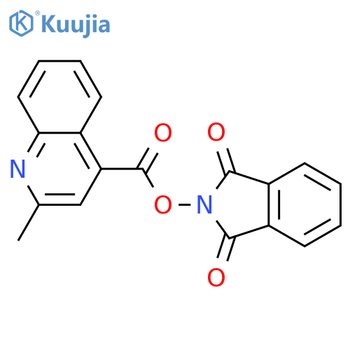 1,3-dioxo-2,3-dihydro-1H-isoindol-2-yl 2-methylquinoline-4-carboxylate structure
