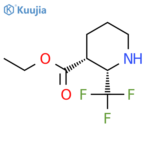 Ethyl (2S,3R)-2-(trifluoromethyl)piperidine-3-carboxylate structure