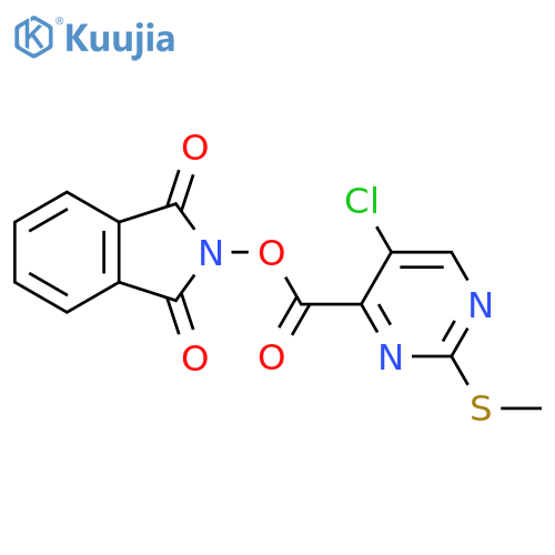 1,3-dioxo-2,3-dihydro-1H-isoindol-2-yl 5-chloro-2-(methylsulfanyl)pyrimidine-4-carboxylate structure