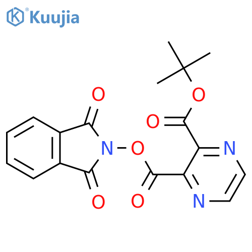 2-tert-butyl 3-(1,3-dioxo-2,3-dihydro-1H-isoindol-2-yl) pyrazine-2,3-dicarboxylate structure