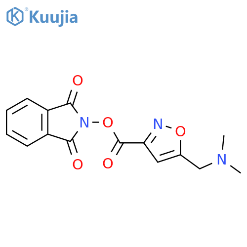 1,3-dioxo-2,3-dihydro-1H-isoindol-2-yl 5-[(dimethylamino)methyl]-1,2-oxazole-3-carboxylate structure