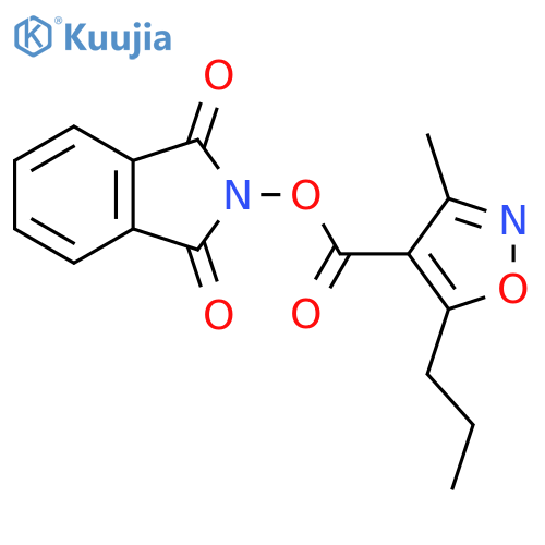 1,3-dioxo-2,3-dihydro-1H-isoindol-2-yl 3-methyl-5-propyl-1,2-oxazole-4-carboxylate structure