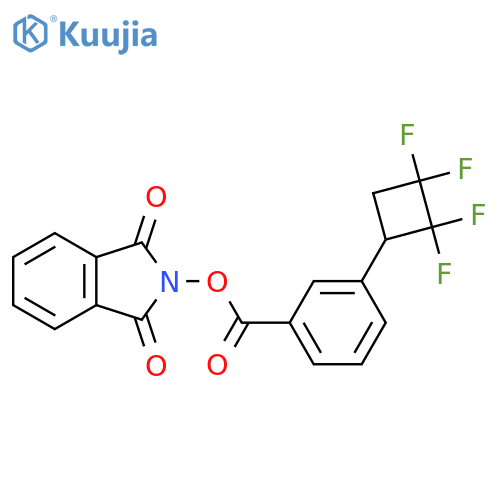 1,3-dioxo-2,3-dihydro-1H-isoindol-2-yl 3-(2,2,3,3-tetrafluorocyclobutyl)benzoate structure