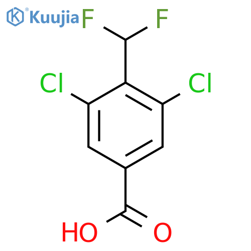 3,5-Dichloro-4-(difluoromethyl)benzoic acid structure