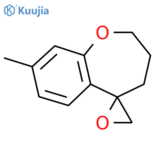 8-Methylspiro[3,4-dihydro-2H-1-benzoxepine-5,2'-oxirane] structure