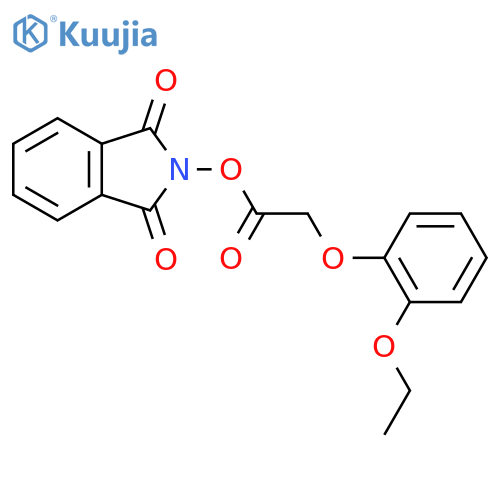 1,3-dioxo-2,3-dihydro-1H-isoindol-2-yl 2-(2-ethoxyphenoxy)acetate structure