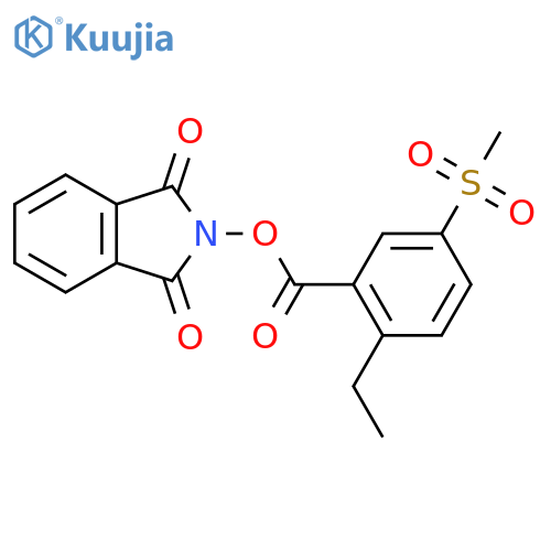 1,3-dioxo-2,3-dihydro-1H-isoindol-2-yl 2-ethyl-5-methanesulfonylbenzoate structure