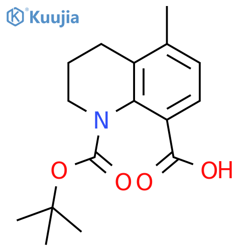 1,8(2H)-Quinolinedicarboxylic acid, 3,4-dihydro-5-methyl-, 1-(1,1-dimethylethyl) ester structure