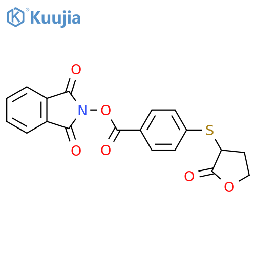 1,3-dioxo-2,3-dihydro-1H-isoindol-2-yl 4-[(2-oxooxolan-3-yl)sulfanyl]benzoate structure