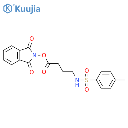 1,3-dioxo-2,3-dihydro-1H-isoindol-2-yl 4-(4-methylbenzenesulfonamido)butanoate structure