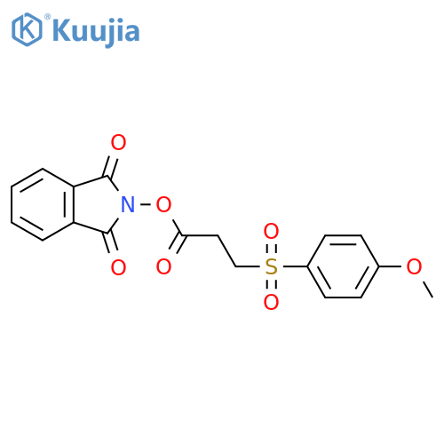 1,3-dioxo-2,3-dihydro-1H-isoindol-2-yl 3-(4-methoxybenzenesulfonyl)propanoate structure