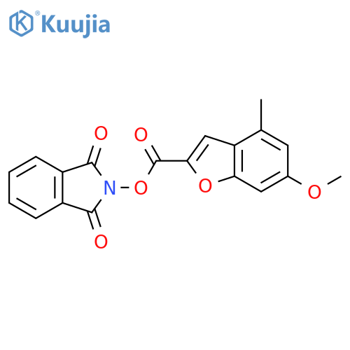 1,3-dioxo-2,3-dihydro-1H-isoindol-2-yl 6-methoxy-4-methyl-1-benzofuran-2-carboxylate structure