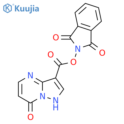 1,3-dioxo-2,3-dihydro-1H-isoindol-2-yl 7-oxo-4H,7H-pyrazolo[1,5-a]pyrimidine-3-carboxylate structure