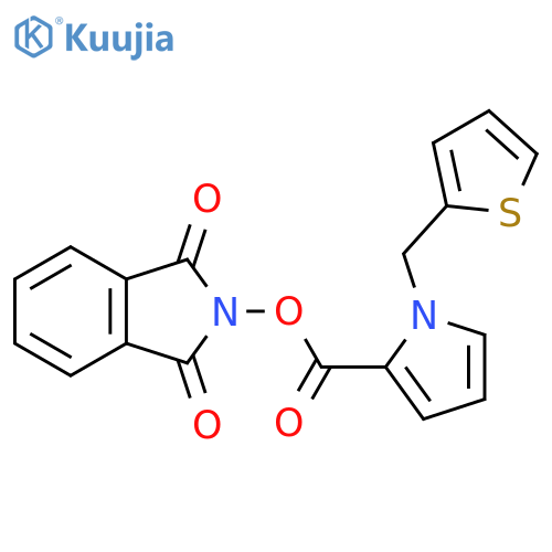 1,3-dioxo-2,3-dihydro-1H-isoindol-2-yl 1-[(thiophen-2-yl)methyl]-1H-pyrrole-2-carboxylate structure