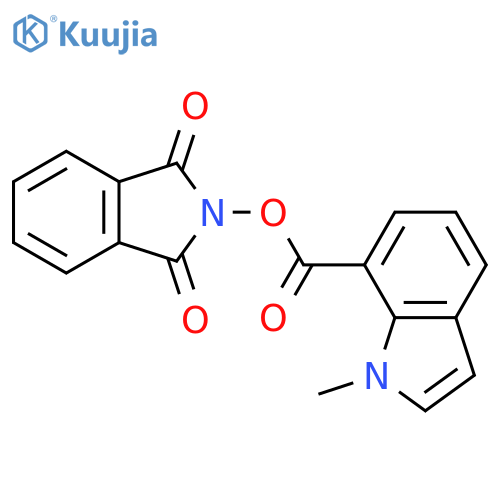 1,3-dioxo-2,3-dihydro-1H-isoindol-2-yl 1-methyl-1H-indole-7-carboxylate structure