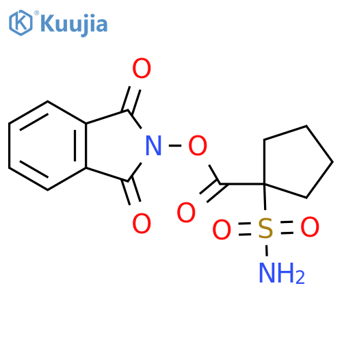 1,3-dioxo-2,3-dihydro-1H-isoindol-2-yl 1-sulfamoylcyclopentane-1-carboxylate structure