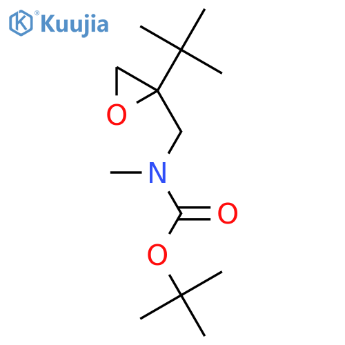 Tert-butyl N-[(2-tert-butyloxiran-2-yl)methyl]-N-methylcarbamate structure