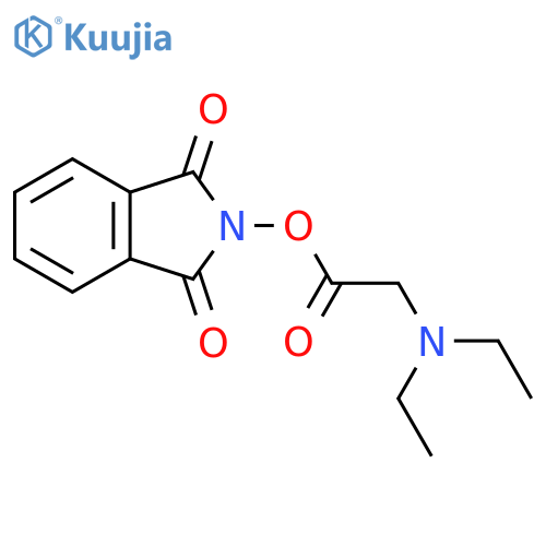 1,3-dioxo-2,3-dihydro-1H-isoindol-2-yl 2-(diethylamino)acetate structure