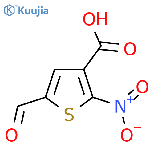 5-Formyl-2-nitrothiophene-3-carboxylic acid structure