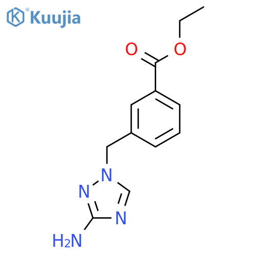 Ethyl 3-[(3-amino-1,2,4-triazol-1-yl)methyl]benzoate structure