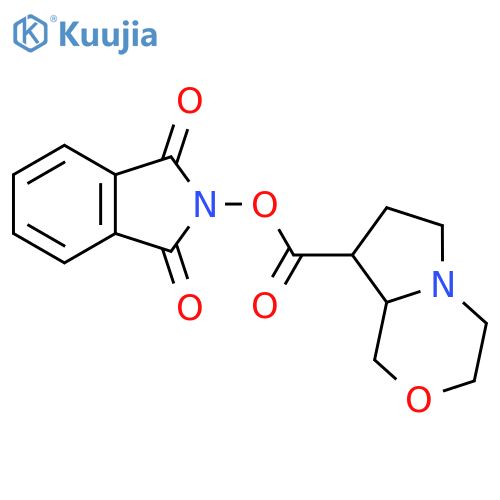 1,3-dioxo-2,3-dihydro-1H-isoindol-2-yl hexahydro-1H-pyrrolo[2,1-c]morpholine-8-carboxylate structure