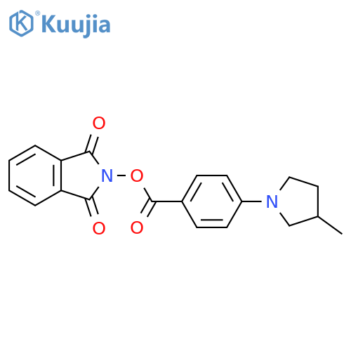 1,3-dioxo-2,3-dihydro-1H-isoindol-2-yl 4-(3-methylpyrrolidin-1-yl)benzoate structure