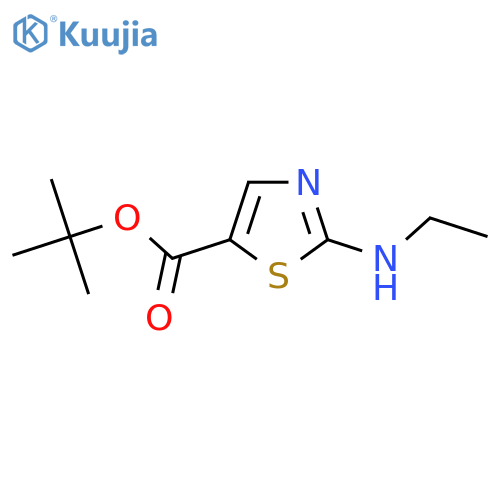 Tert-butyl 2-(ethylamino)-1,3-thiazole-5-carboxylate structure