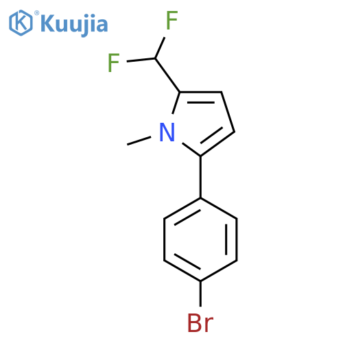 2-(4-Bromophenyl)-5-(difluoromethyl)-1-methylpyrrole structure
