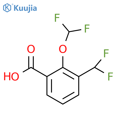 2-(Difluoromethoxy)-3-(difluoromethyl)benzoic acid structure