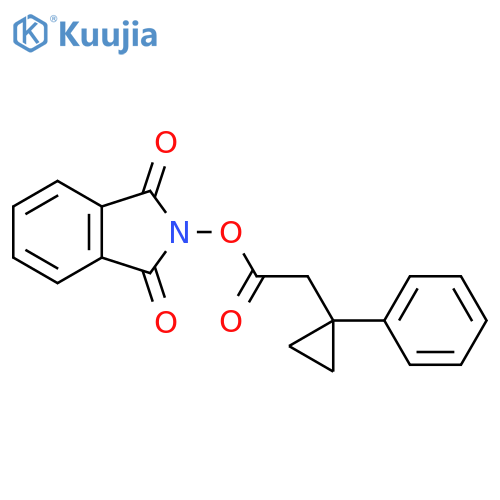 1,3-dioxo-2,3-dihydro-1H-isoindol-2-yl 2-(1-phenylcyclopropyl)acetate structure