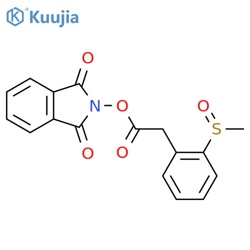 1,3-dioxo-2,3-dihydro-1H-isoindol-2-yl 2-(2-methanesulfinylphenyl)acetate structure