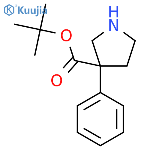 Tert-butyl 3-phenylpyrrolidine-3-carboxylate structure