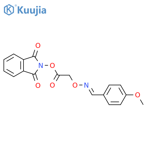 1,3-dioxo-2,3-dihydro-1H-isoindol-2-yl 2-({[(4-methoxyphenyl)methylidene]amino}oxy)acetate structure