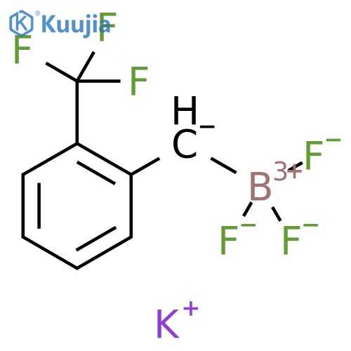 Potassium trifluoro(2-(trifluoromethyl)benzyl)borate structure