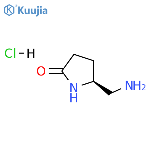 (5S)-5-(aminomethyl)pyrrolidin-2-one;hydrochloride structure