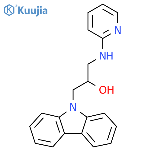 1-(9H-carbazol-9-yl)-3-(pyridin-2-ylamino)propan-2-ol structure